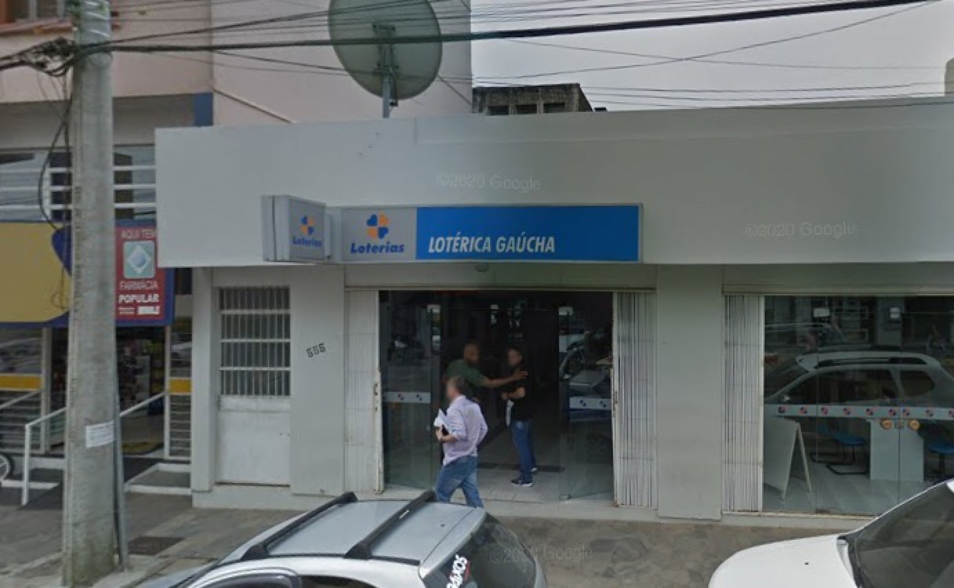 Lotérica em Caçapava do Sul, onde saiu o prêmio de R$ 24,2 milhões (Foto: REPRODUÇÃO)