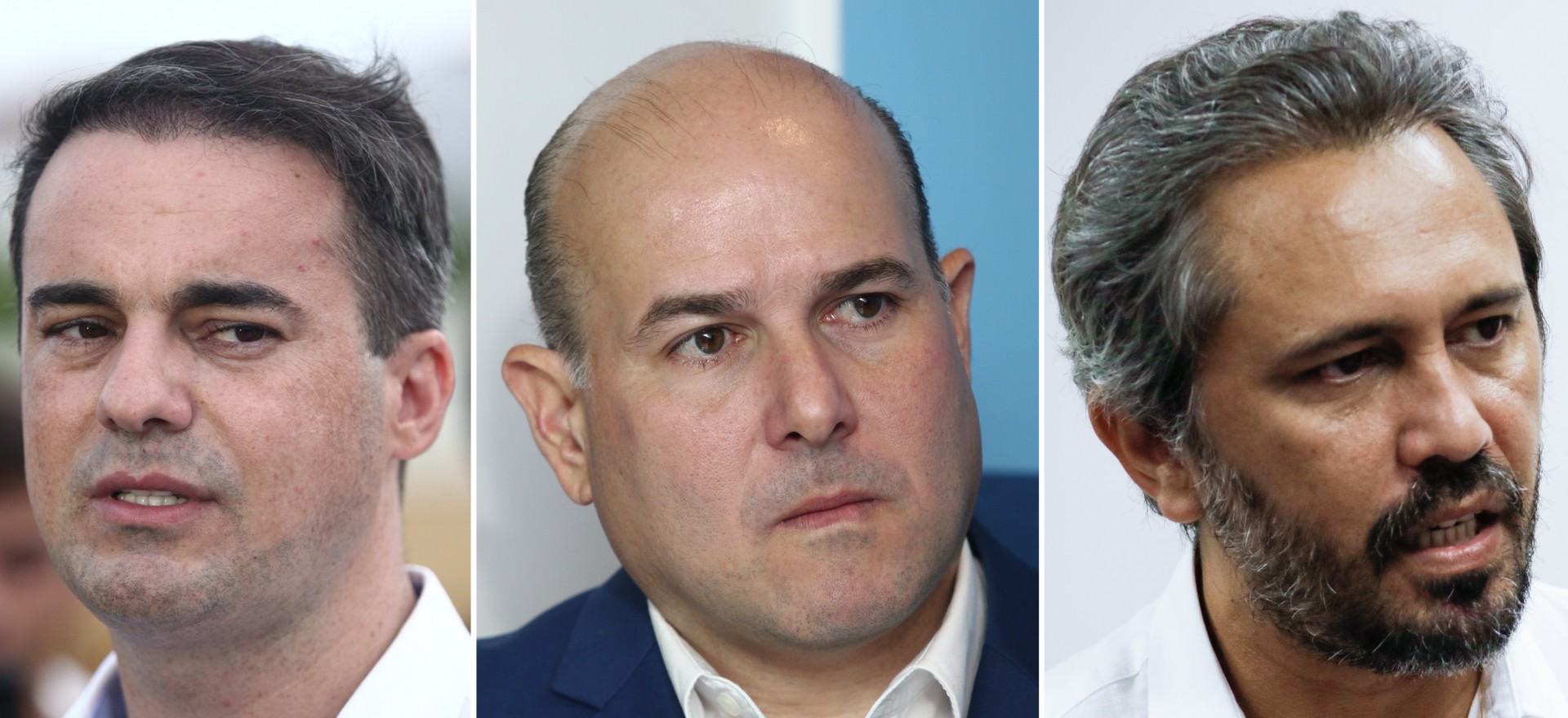 Candidatos ao governo do Estado em 2022: Capitão Wagner, Roberto Cláudio e Elmano de Freitas  (Foto: Montagem)