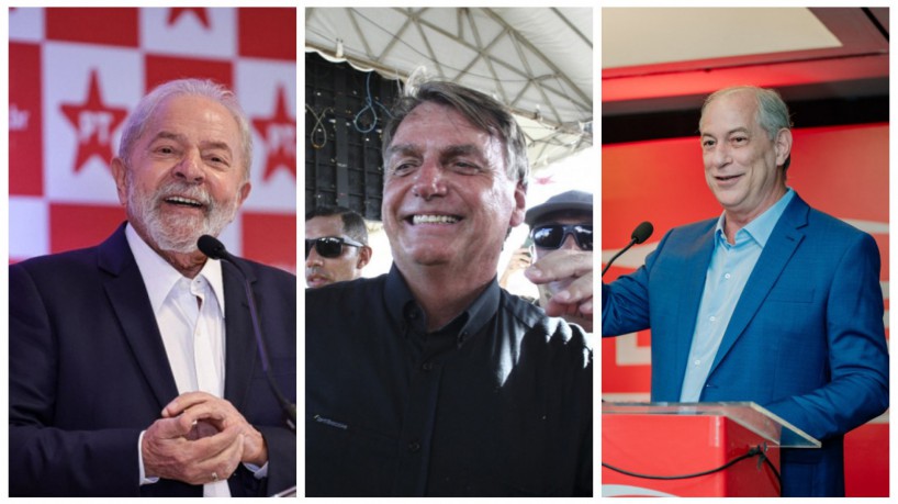 Lula, Bolsonaro e Ciro Gomes(foto: Ricardo Stuckert (Instituto Lula) / Fabio Lima (O POVO) / Juli...