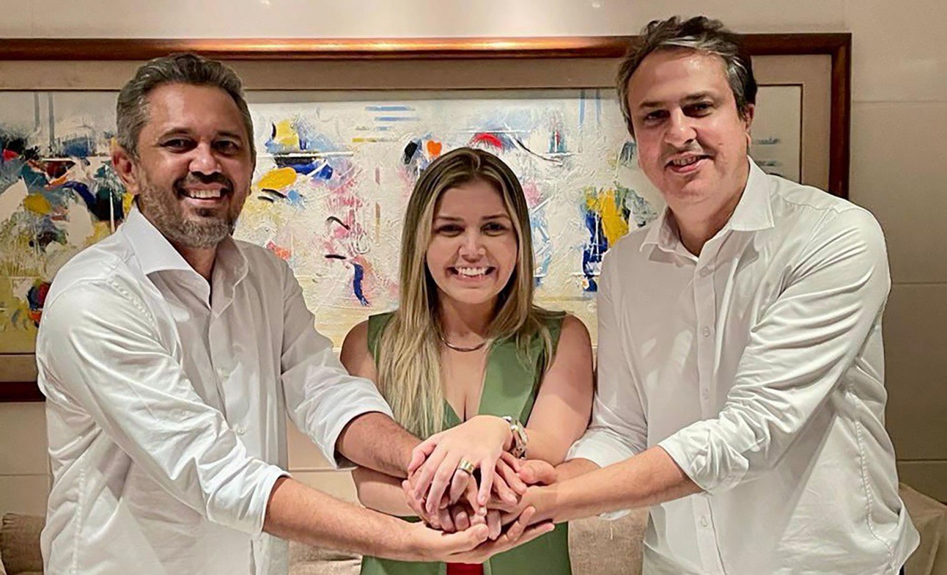Renata Almeida foi anunciada por Elmano e Camilo como vice na chapa ao governo nas eleições de 2022 (Foto: Divulgação)