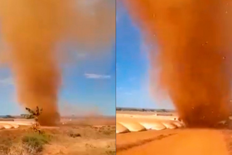 O vídeo foi gravado em um depósito de grãos em Guaraí, na região centro-norte de Tocantins