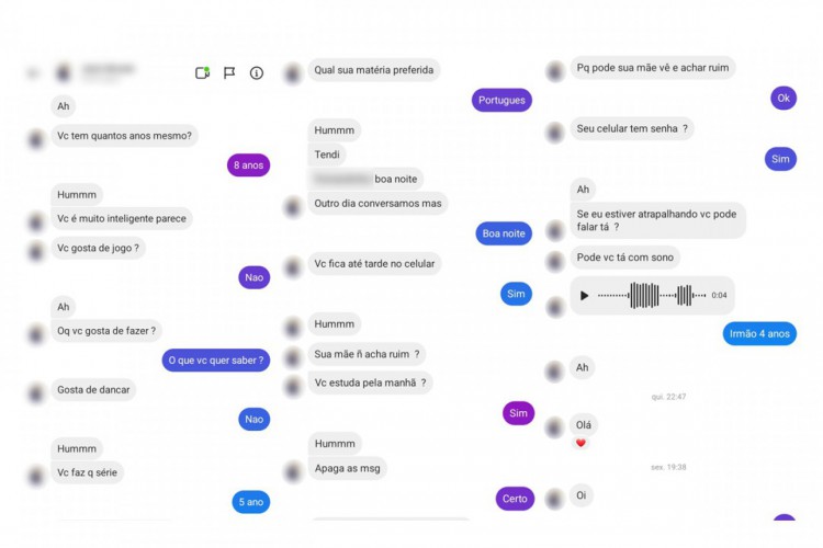 Mesmo sabendo a idade da crian&ccedil;a, homem continuou enviando mensagens de cunho sexual, chegando a mandar fotos &iacute;ntimas para menina de apenas 8 anos