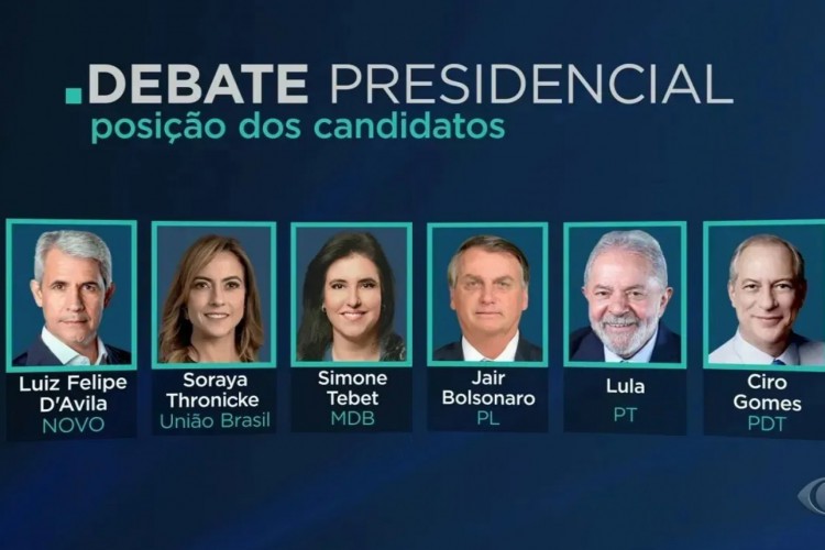 Primeiro debate entre candidatos a presidente acontece neste domingo, 28
