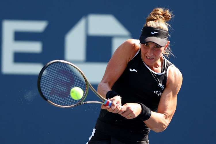 Tenista brasileira Bia Haddad em jogo da primeira rodada do US Open