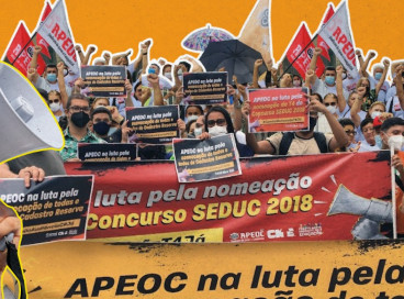 Apeoc convoca todos os professores, profissionais da educação, estudantes e a comunidade escolar em geral para manifestação 