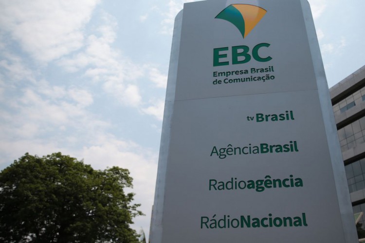 Fachada da sede da EBC em Brasília.