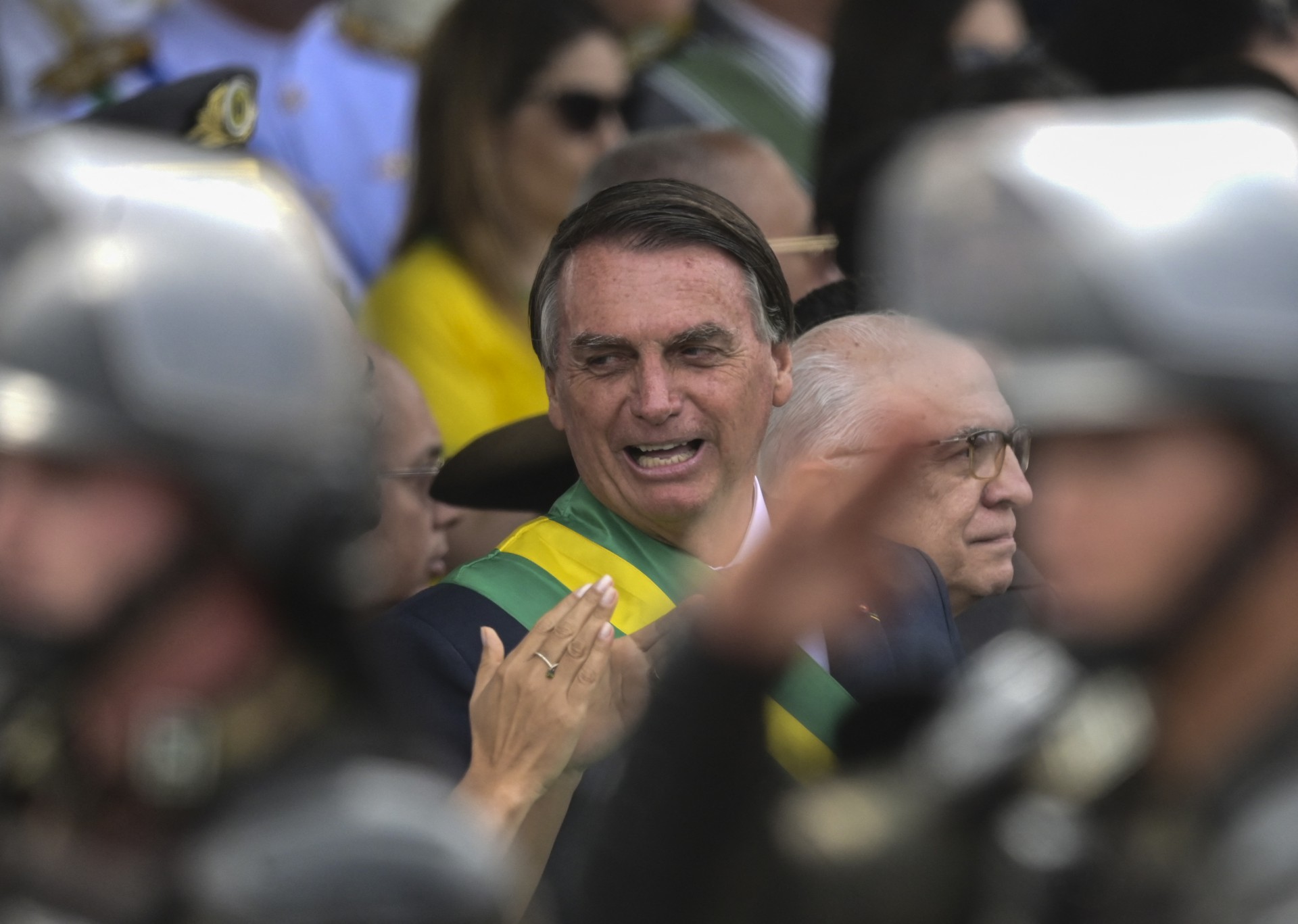 Bolsonaro no 7 de setembro, na comemoração de 200 anos da independência do Brasil (Foto: EVARISTO SA/AFP)