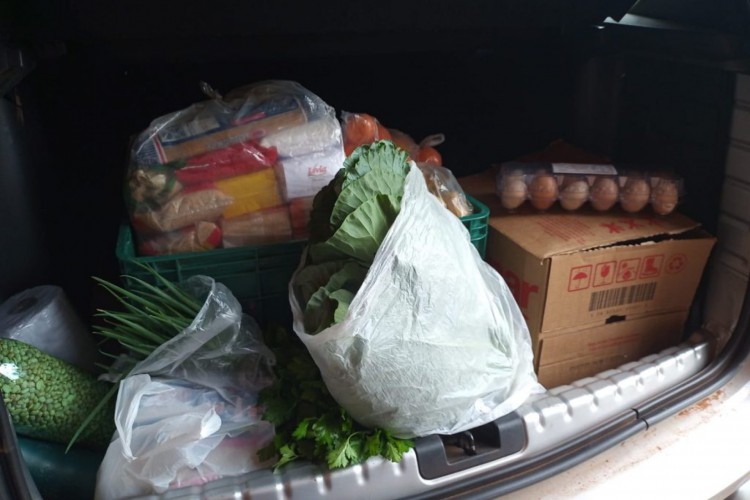 Produtos doados pelo MST-SP.