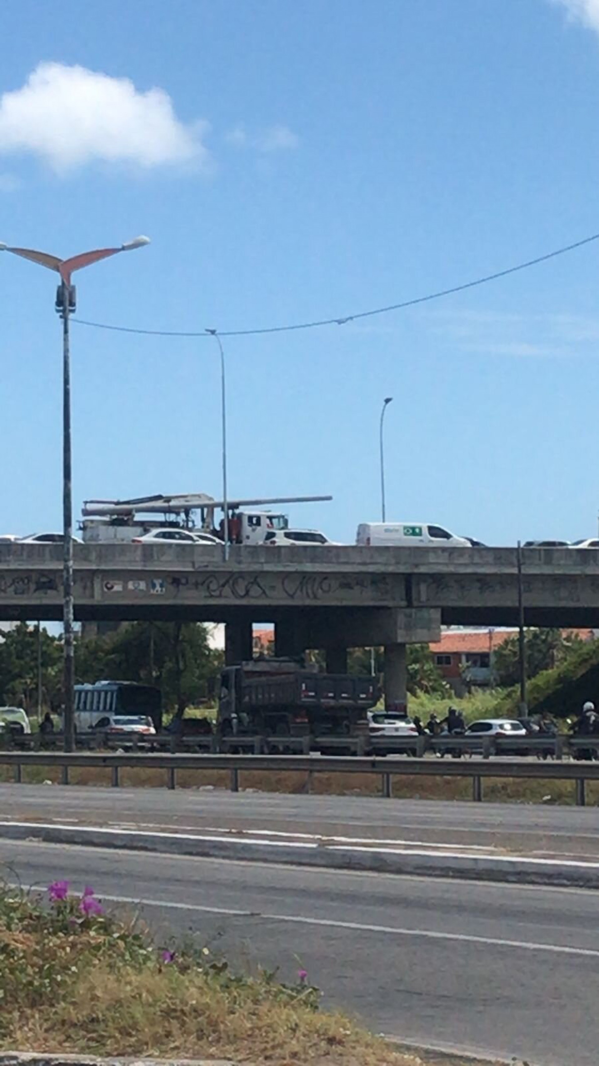 Trânsito na região apresenta lentidão 