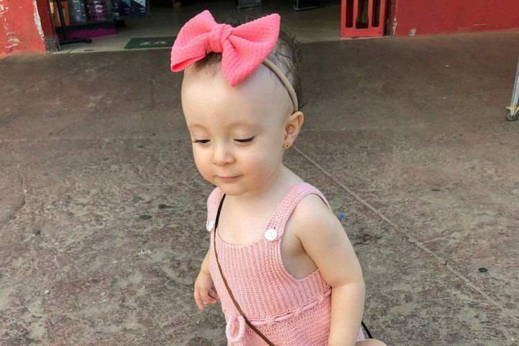 Lavínia Souza, uma bebê de 2 anos, conquistou a internet depois de ser filmada pedindo dinheiro ao pai e recusando pedaço de papel; veja vídeo