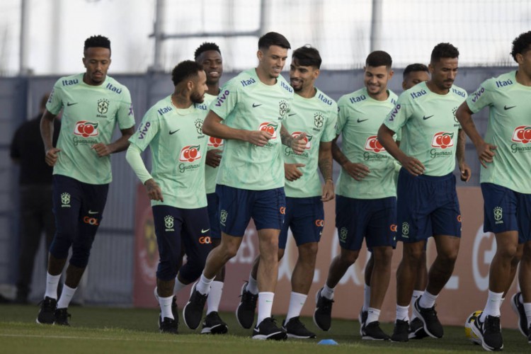 Treino da seleção brasileira