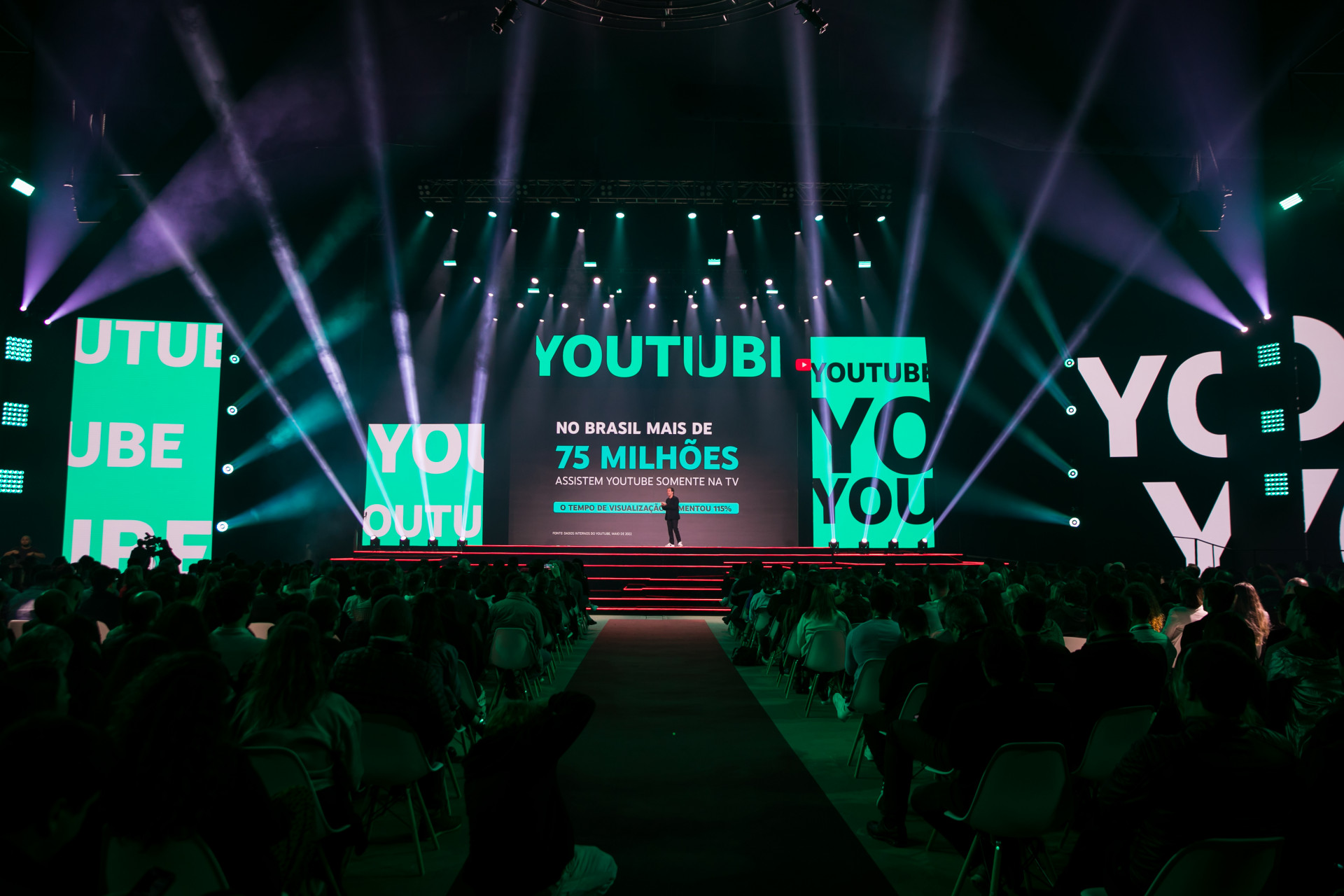 EVENTO do YouTube foi realizado no Pavilhão do Pacaembu (Foto: Divulgação/YouTube)