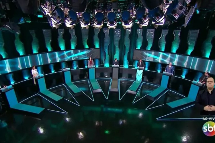 Debate entre candidatos à Presidência realizado no SBT 