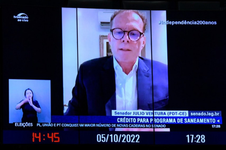 O senador Julio Ventura relatou a mensagem de autorização do empréstimo
