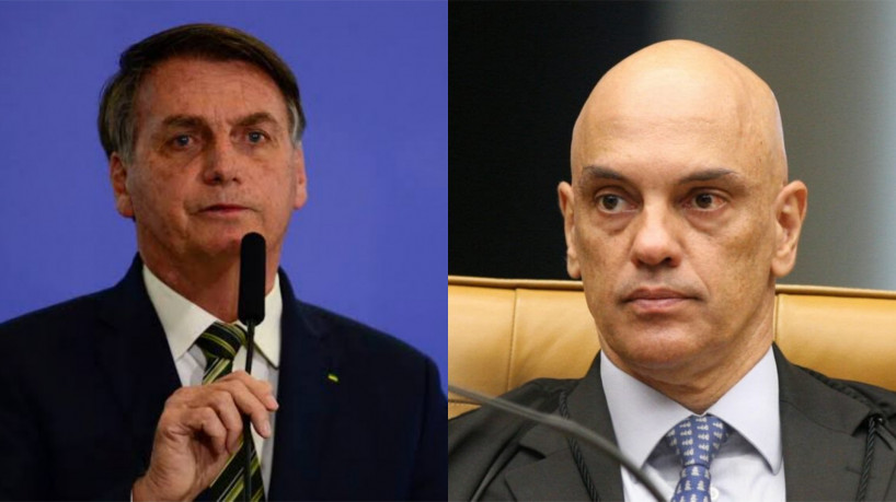 O presidente Jair Bolsonaro (PL) disse que ex-presidente do TSE, Alexandre de Moraes, tinha problemas pessoas com ele