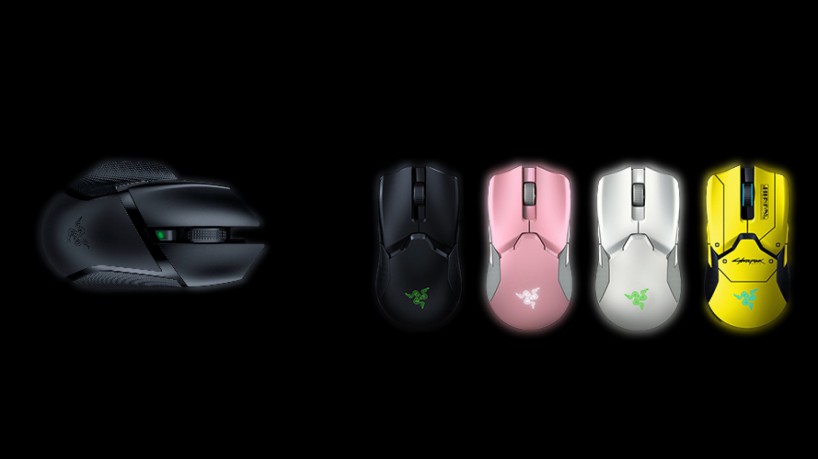 Razer tem como concorrentes ao Logitech MX Master 3S o Basilisk X (esquerda) e Viper Ultimate (quatro cores à direita)