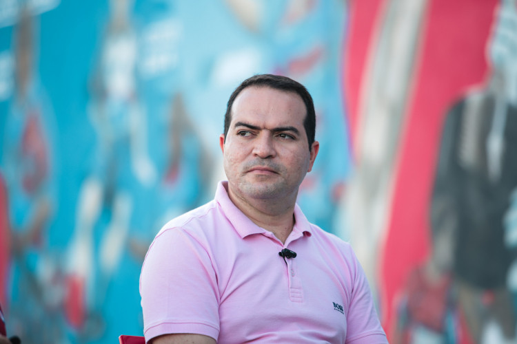 Presidente Marcelo Paz em treino do Fortaleza no Centro de Excelência Alcides Santos, no Pici