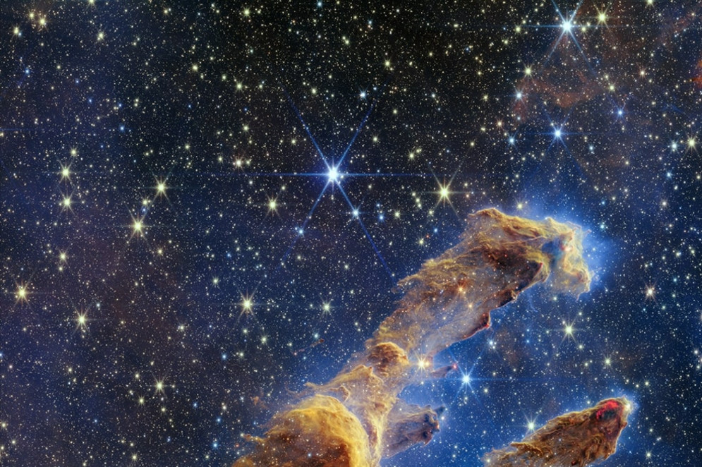 James Webb: Nasa divulga retrato inédito dos icônicos Pilares da Criação (Foto: Nasa/James Webb)