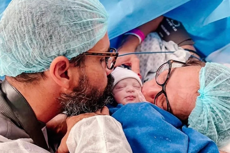 Maria Guilhermina, filha de Juliano e Letícia Cazarré, nasceu com má formação no coração