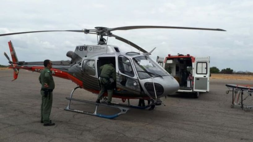 (Imagem ilustrativa) A menina foi socorrida por um helicóptero do Comando Integrado de Operaçõ...