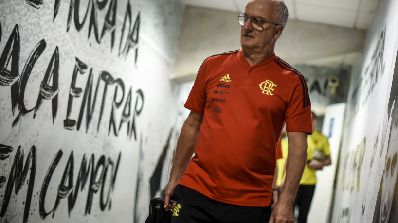 Técnico Dorival Júnior no vestiário no jogo Fortaleza x Flamengo, na Arena Castelão, pelo Campeonato Brasileiro Série A
