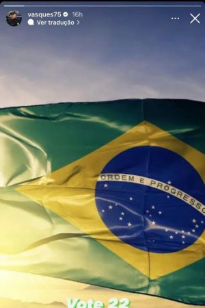 Publicação compartilhada pede votos para Bolsonaro