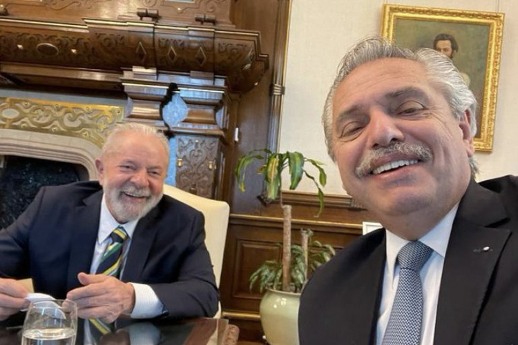 Presidente argentino Alberto Fernández e Luiz Inácio Lula da Silva (PT)