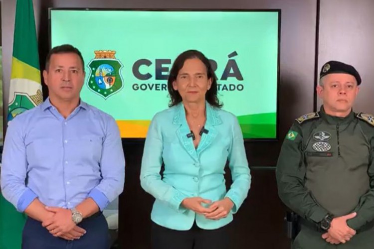 Governadora Izolda Cela anunciou no fim de outubro novo concurso para tenentes da Polícia Militar do Ceará (PMCE)