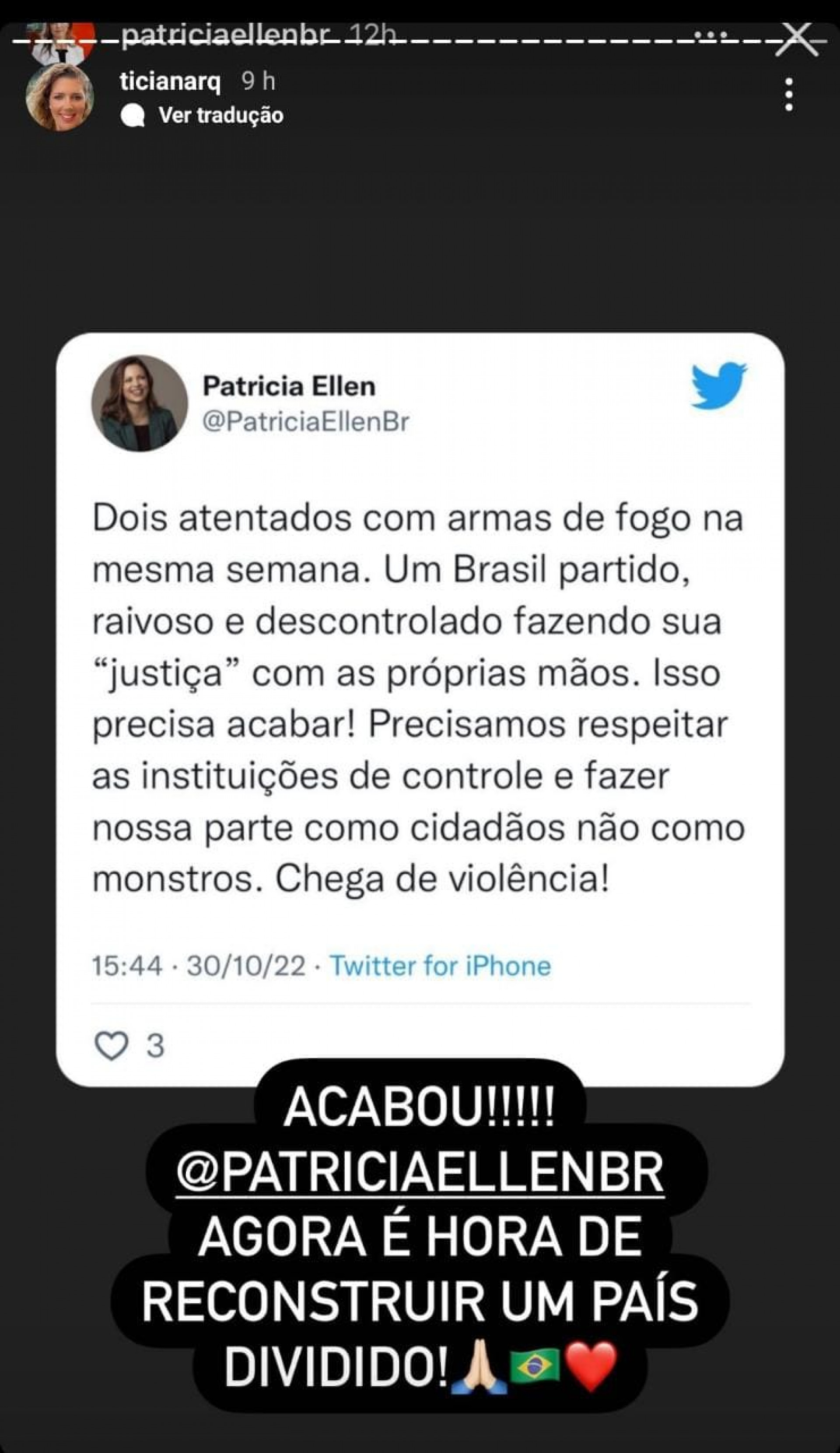 Ticiana Rolim Queiroz comemorou a vit&oacute;ria de Lula nas redes sociais