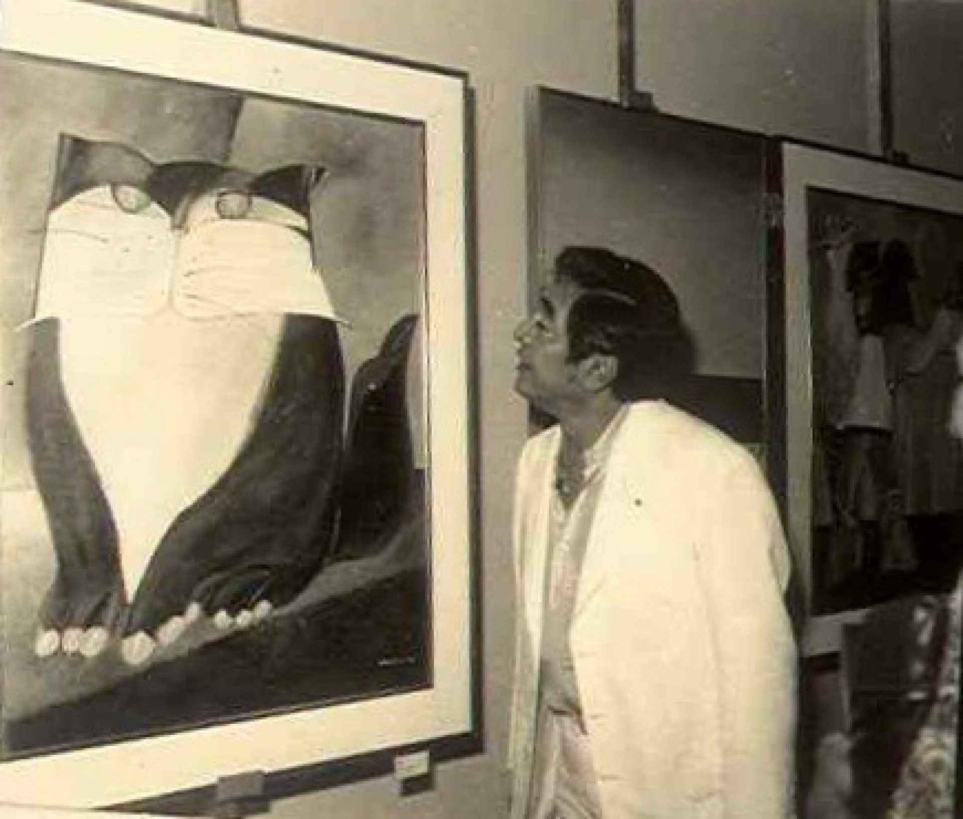 (Foto: Divulgação/MAUC)Aldemir Martins na inauguração de sua coleção no MAUC