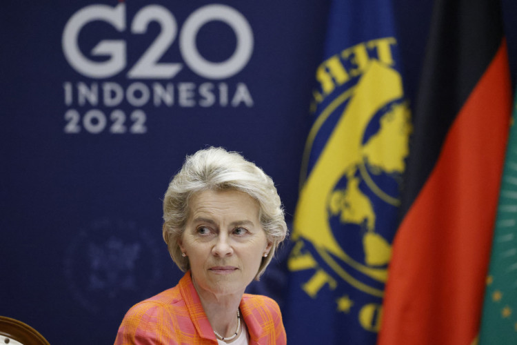 A presidente da Comiss&atilde;o Europeia, Ursula von der Leyen