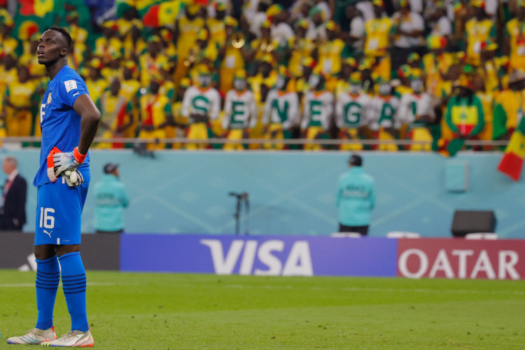 Édouard Mendy, goleiro de Senegal na derrota por 2 a 0 para a Holanda