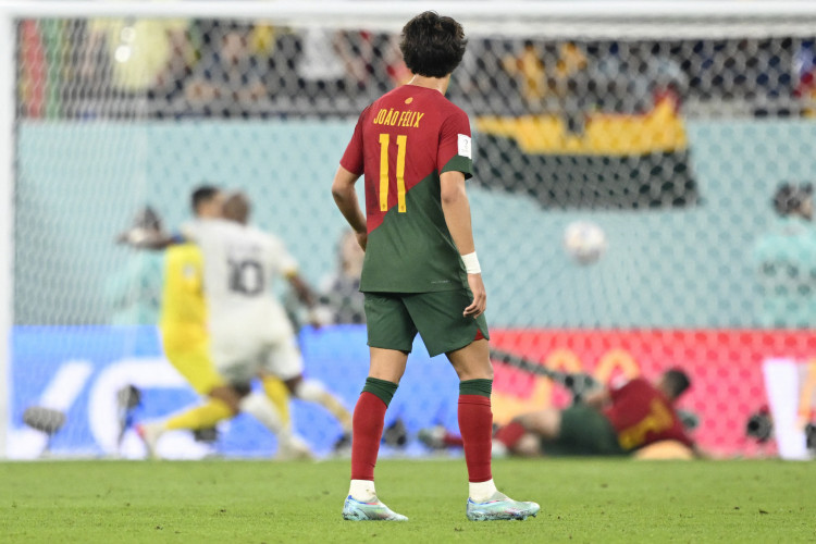 João Félix no jogo Portugal x Gana, no Stadium 974, em Doha, pela Copa do Mundo 2022