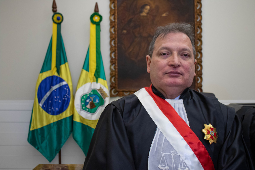 Desembargador Durval César Maia é presidente do TRT-7 (Foto: Samuel Setubal/ Especial para O Povo)