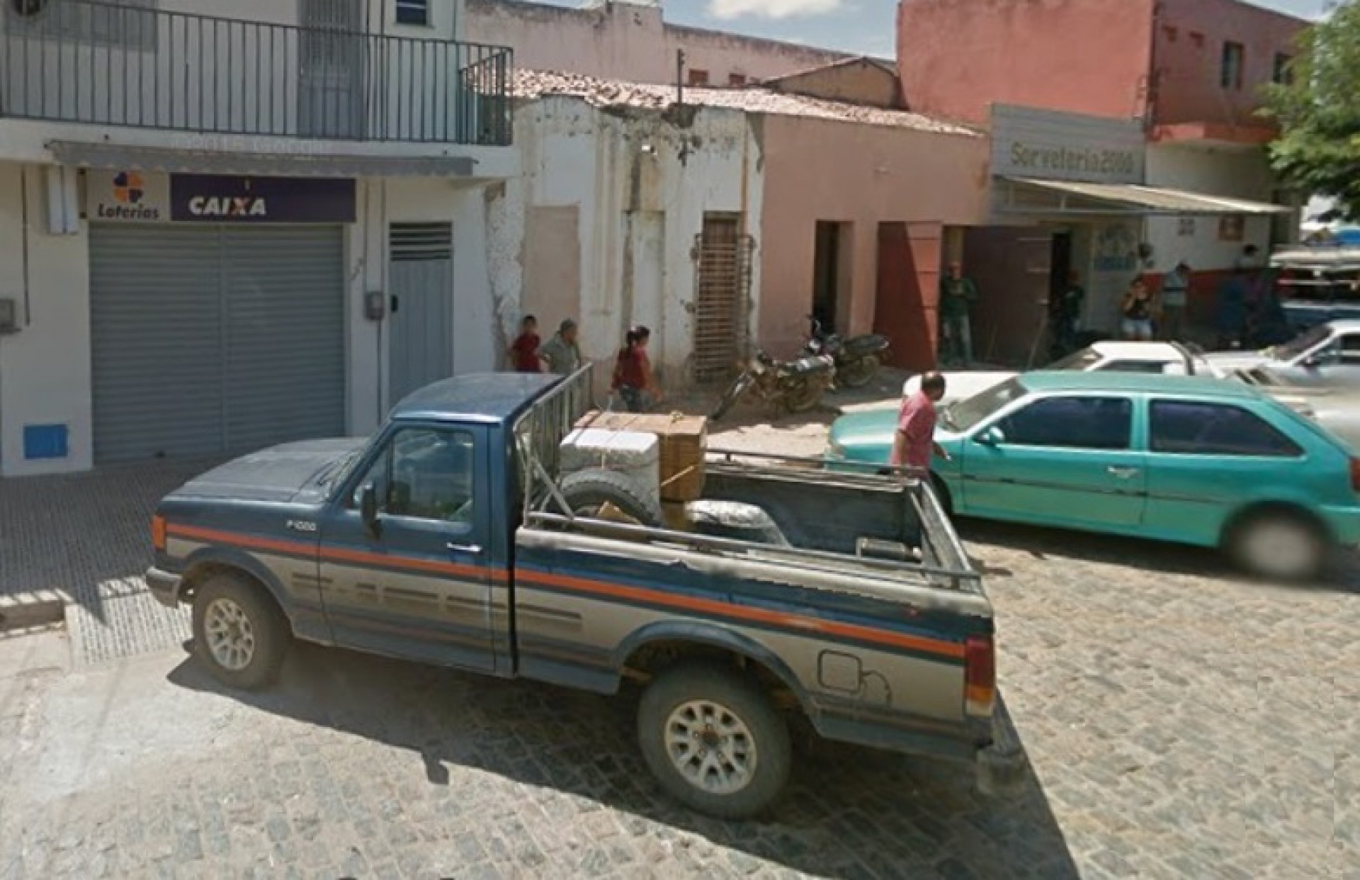 Lotérica Magalhães, no município de Barro, no Sul do Ceará (Foto: REPRODUÇÃO)