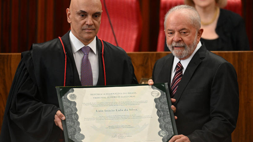 ￼MINISTRO Alexandre de Moraes e o presidente Luiz Inácio Lula da Silva
