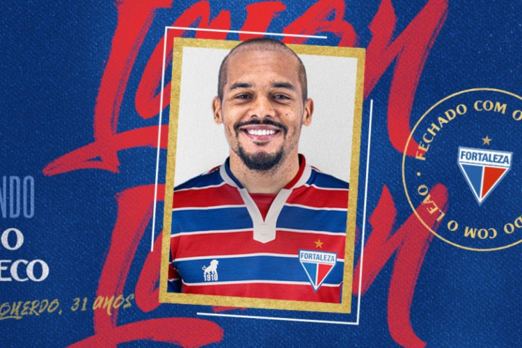 Imagem utilizada para anunciar a contratação de Bruno Pacheco pelo Fortaleza