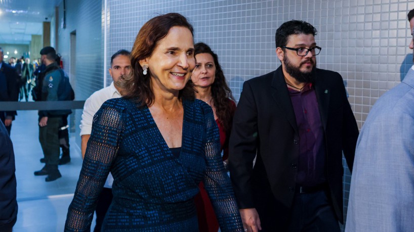 Governadora Izolda Cela na diplomação dos eleitos no Ceará em 2022(foto: AUR...
