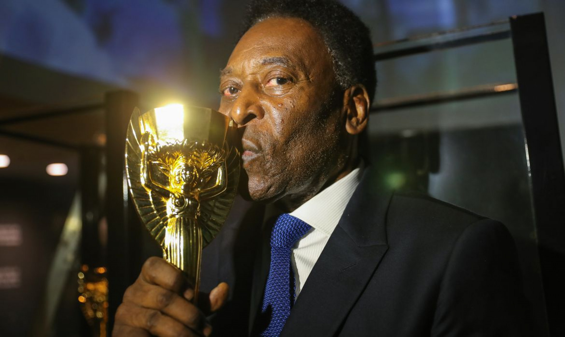 Pelé celebrou o aniversário de 82 anos agradecendo mensagens e homenagens recebidas.  (Foto: Ricardo Stucker/CBF)