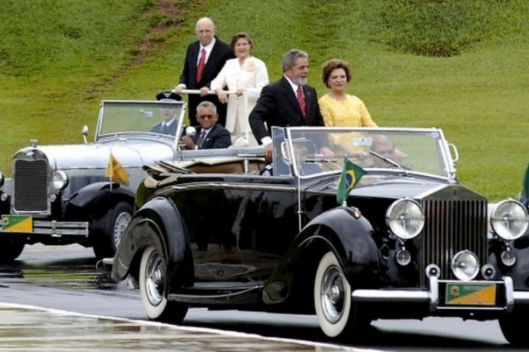 Lula durante posse em 2007