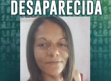Cartaz da Polícia Civil pede colaborações da população para encontrar Lizangela Rodrigues da Silva Nascimento  