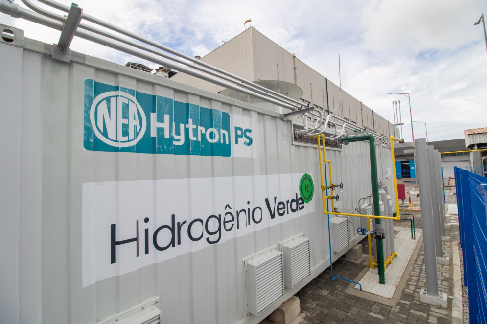 Primeira usina piloto de hidrogênio verde do Nordeste está localizada na usina da EDP, no Pecém(Foto: Samuel Setubal)