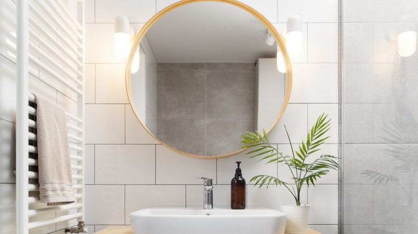 Veja dicas de como fazer o banheiro parecer maior do que é, de forma econômica.