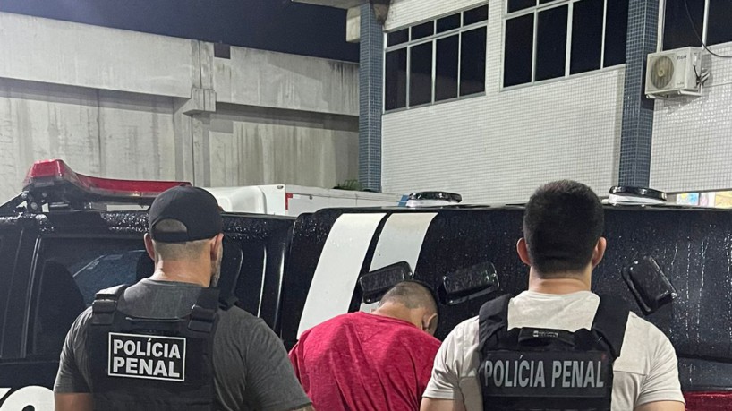 Recaptura de foragido de unidade prisional em Sobral (foto: Divulgação/SAP )