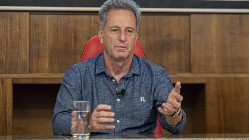 Rodolfo Landim, presidente do Flamengo; time pode virar SAF