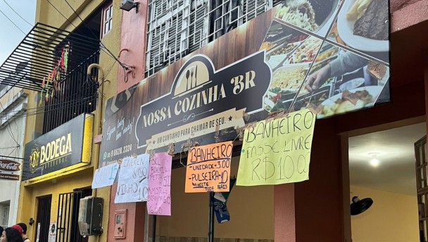 Nossa Cozinha BR cobra de R$ 3 até R$ 10 para quem quiser usar o banheiro