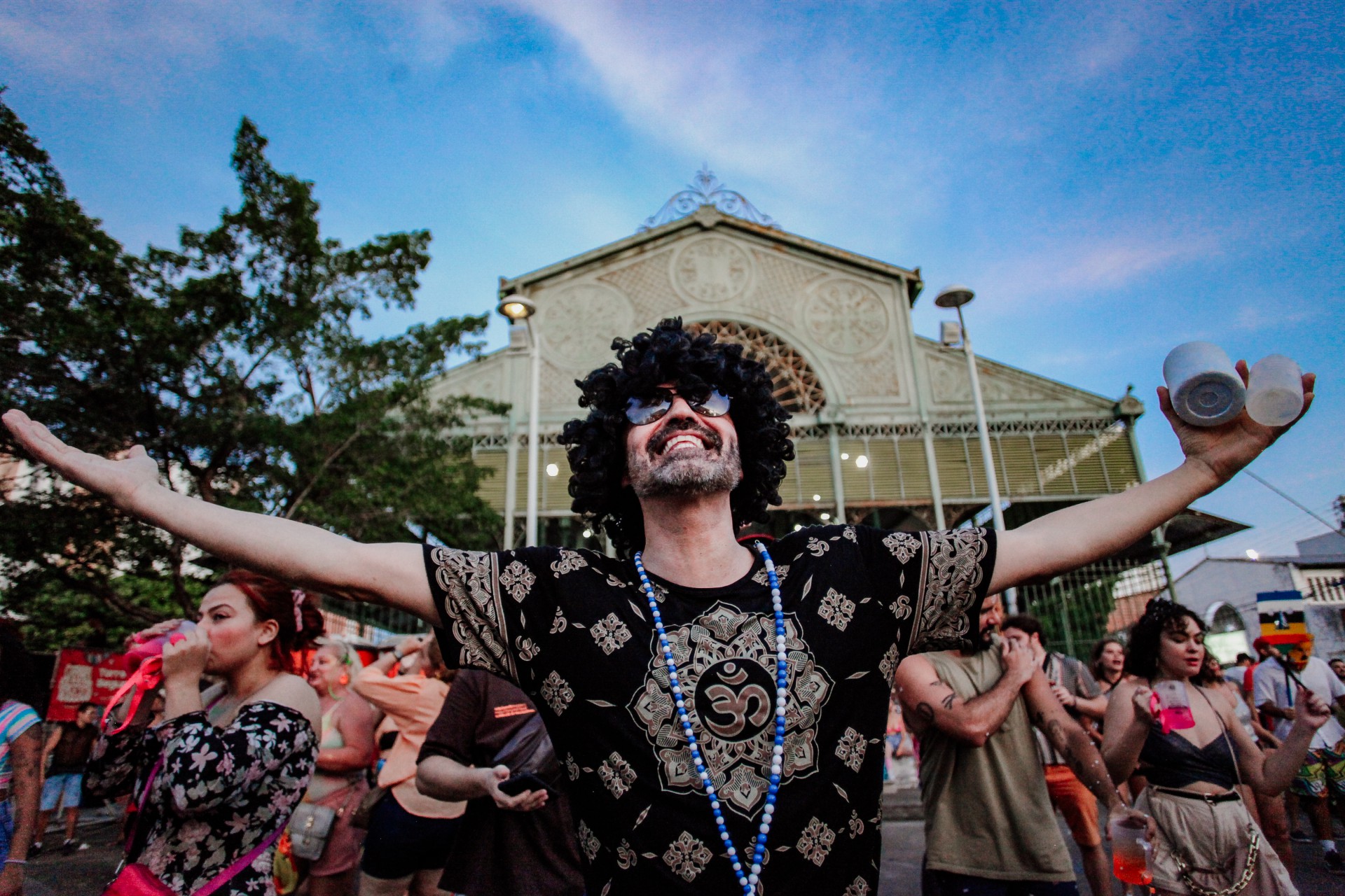 ￼NO MERCADO DOS Pinh&otilde;es a agita&ccedil;&atilde;o foi convidativa aos jovens