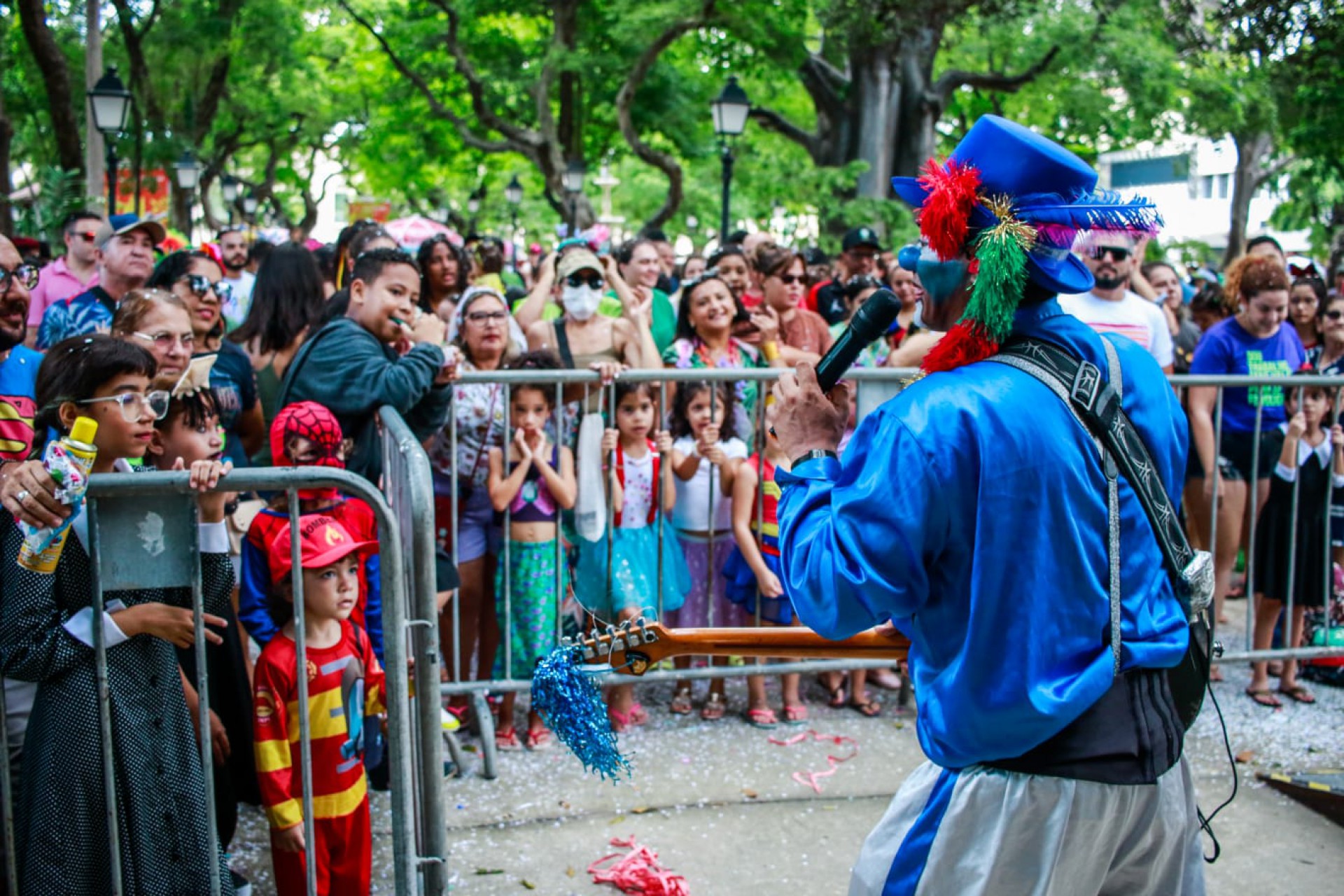 Último dia de Carnaval infantil no Passeio Público nesta terça-feira, 21  (Foto: FERNANDA BARROS)