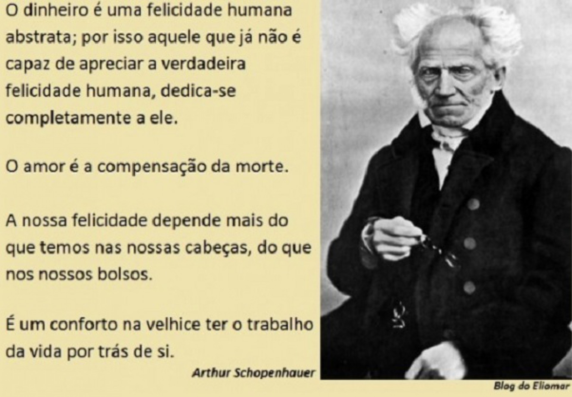 Há 235 anos nascia o filósofo alemão Arthur Schopenhauer | Eliomar de Lima  | OPOVO+