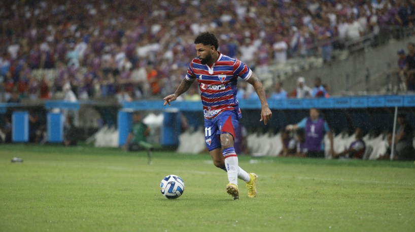 FORTALEZA, CE, BRASIL,02.03.2023: Romarinho, jogador do Fortaleza no Jogo pela Copa Libertadores da América, Fortaleza vs Maldonado, arena Castelão.